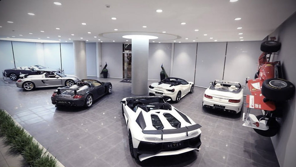 Motors | Seven Car Lounge, Supercar Dealership, Emirati Heritage