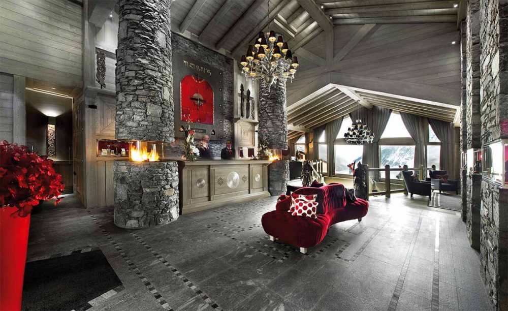 Hotel Le K2 Palace, Courchevel 1850—a concept inspired by the mountain ranges of the Himalayas