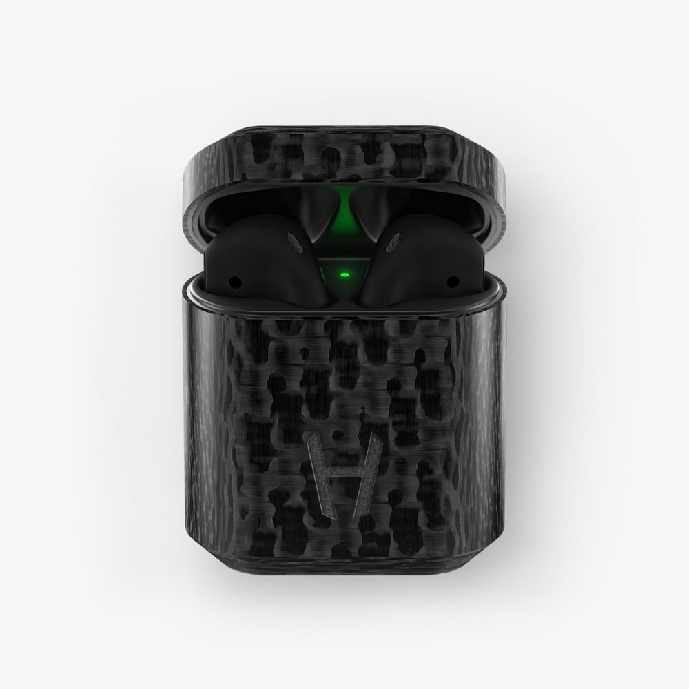 A stylish proposition, the Hadoro AirPods in Carbon Black