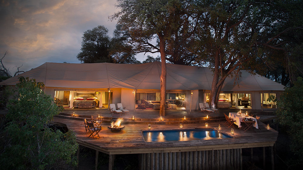 Luxury Experiences | Zarafa Dhow Suite, Luxury Safari Lodge, Selinda Reserve, Botswana