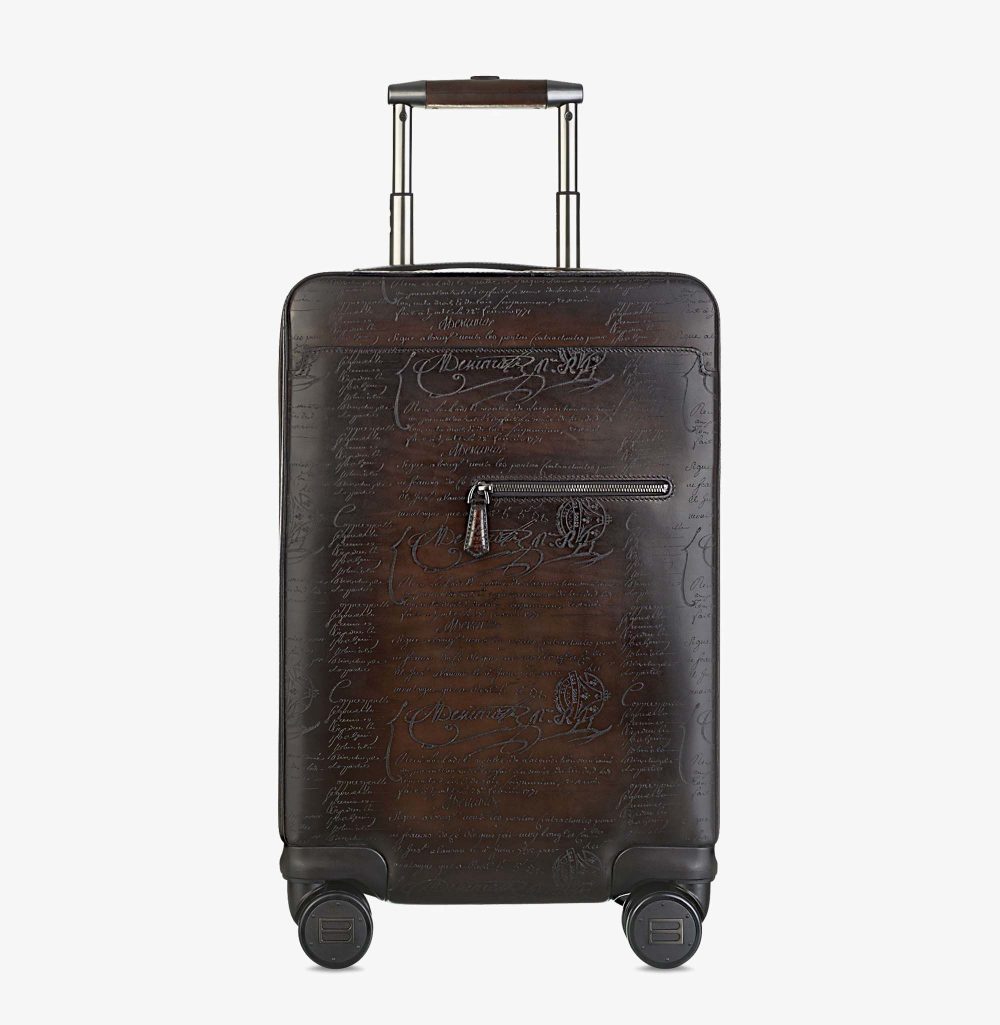 Berluti – Formula 1004 Scritto Leather Rolling Suitcase