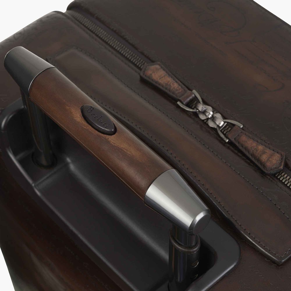 Berluti – Formula 1004 Scritto Leather Rolling Suitcase