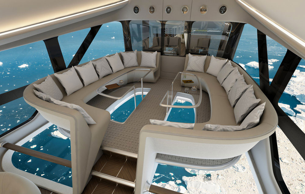 Design Q unveil luxury cabin design for Airlander at Farnborough Air Show
