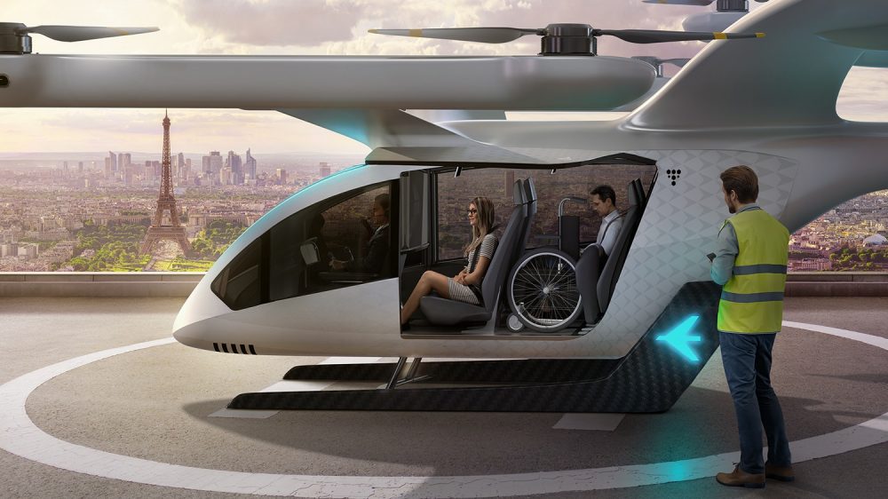 Embraer’s new EmbraerX eVTOL concept serves passengers in an urban environment