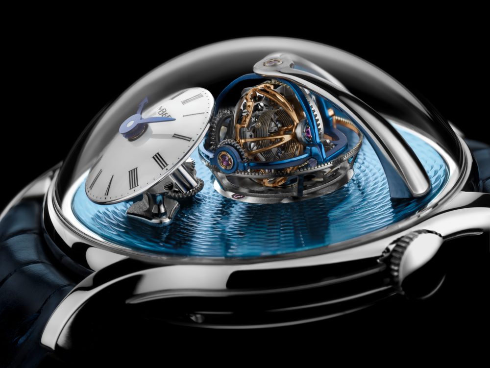The MB&F Legacy Machine Thunderdome, jointly signed by Eric Coudray and Kari Voutilainen