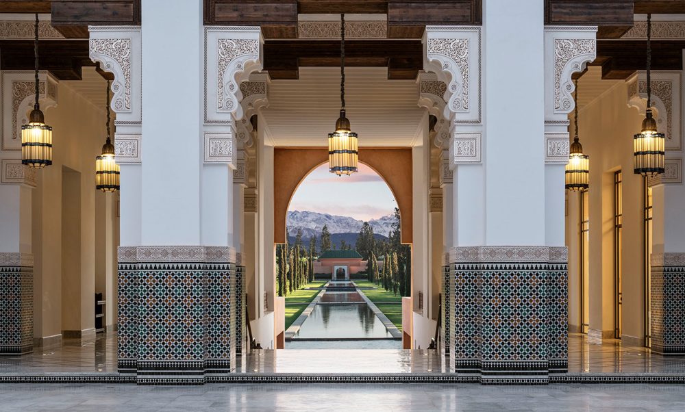Oberoi, Marrakech, authentic architecture inspired by the palaces of ancient Morocco