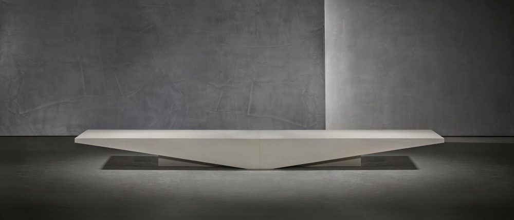 Brutalist architecture with the KOBE coffee table by Studio Pietboon