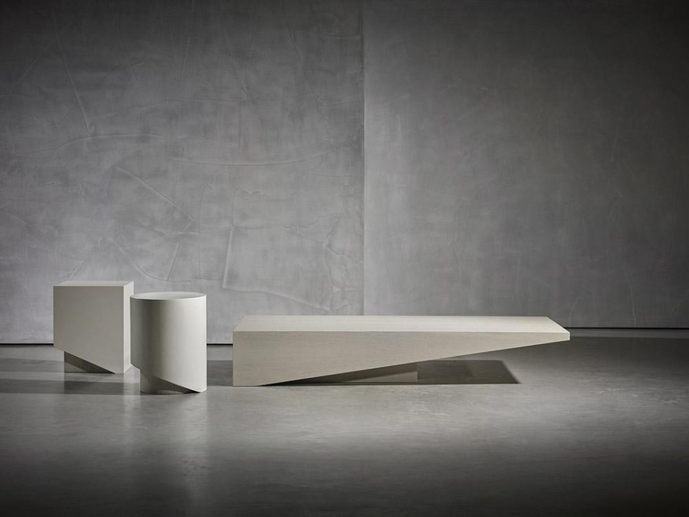 Brutalist architecture with the KOBE coffee table by Studio Pietboon