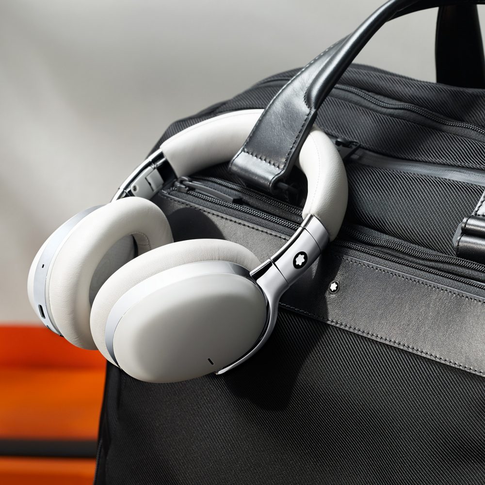 Montblanc wireless over-ear headphones, the brand’s first smart headphones