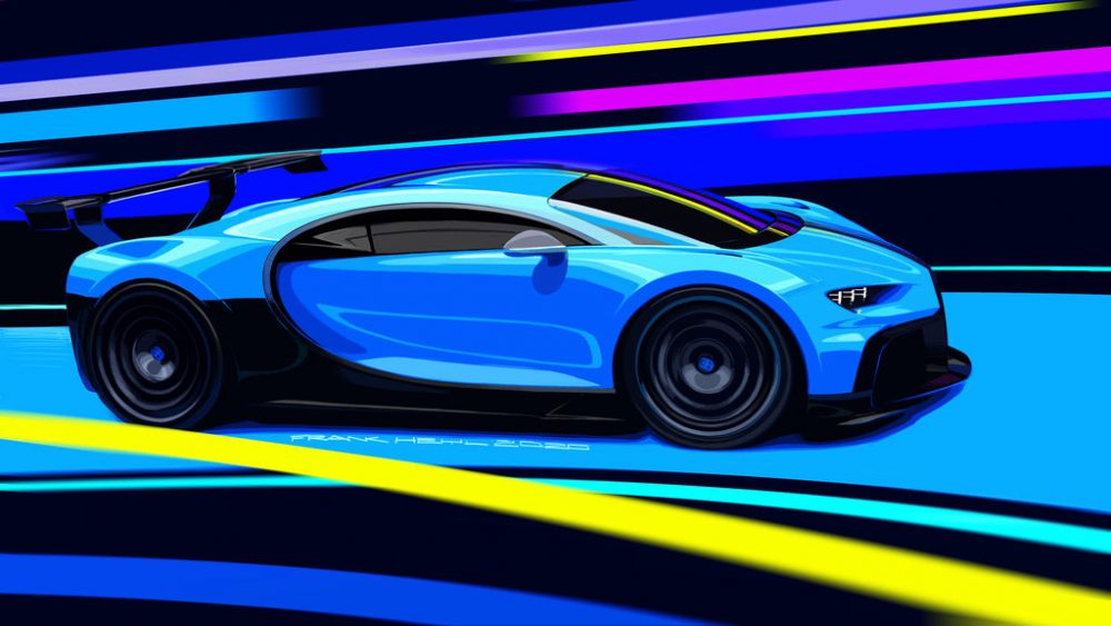 Bugatti Chiron Pur Sport, fast in corners, voracious on country roads