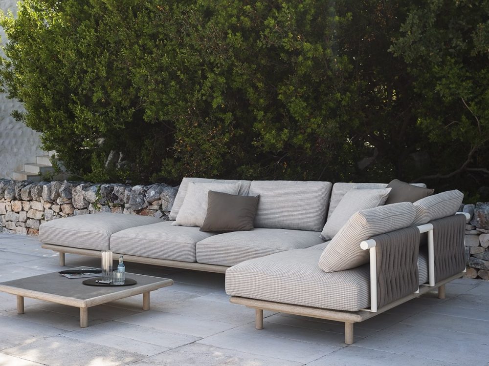 The EDEN system, a sophisticated modular outdoor sofa by RODA