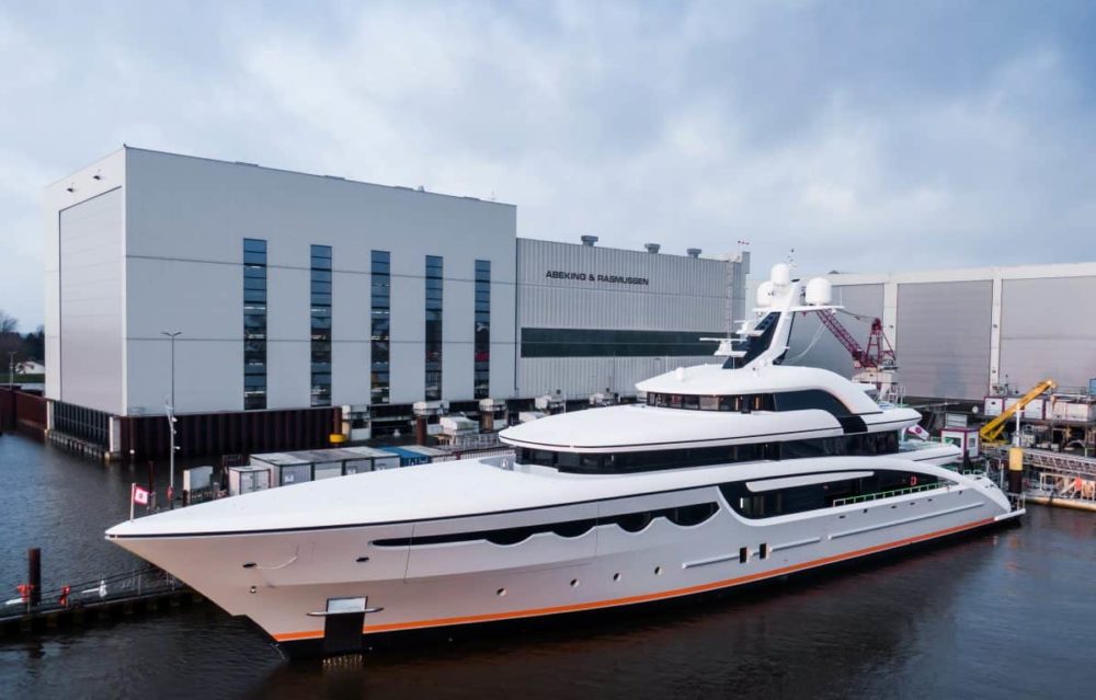 Abeking & Rasmussen delivers the 68m Soaring in a small-scale ceremony