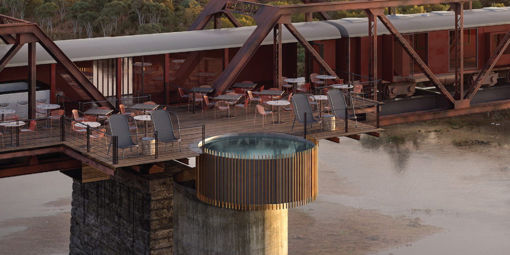 Kruger Shalati: the afrocentric luxury train to be stationed atop the historical Selati bridge