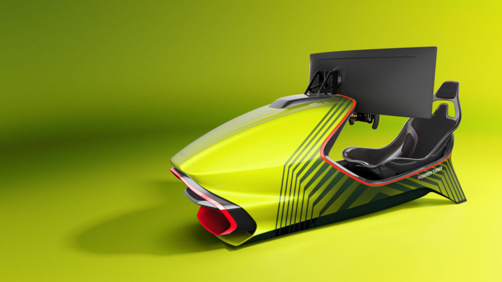 The AMR-C01 racing simulator by Aston Martin and Curv Racing Simulators