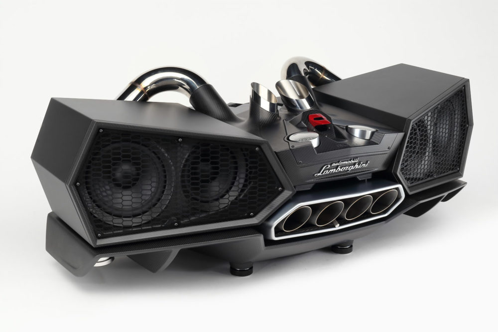 Lamborghini x iXOOST’s Esavox Carbon Fibre Docking Station Speaker