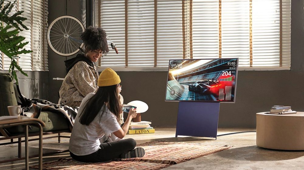 Samsung’s Sero TV rotates between landscape and portrait orientations