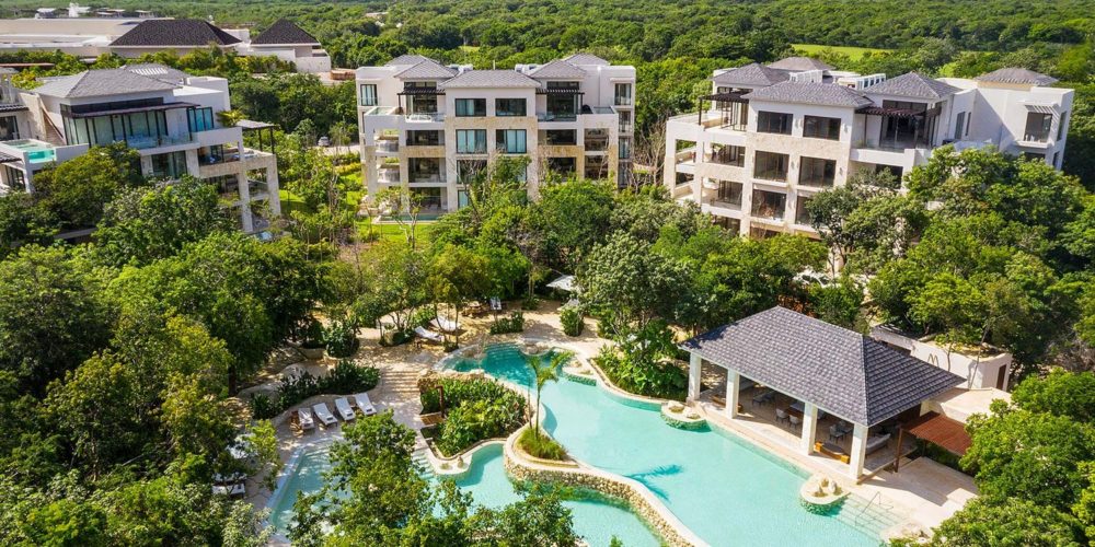 Fairmont Residences, Mayakoba, Mexico, a luxury resort set among lagoons and fairways