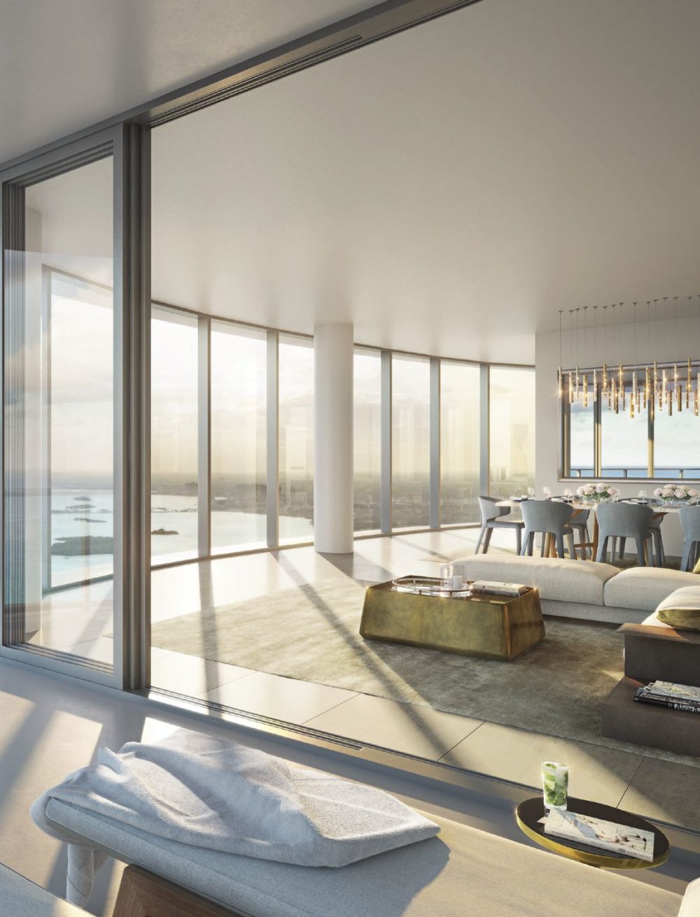 The Ritz-Carlton Residences, Sunny Isles Beach features a signature curvilinear silhouette
