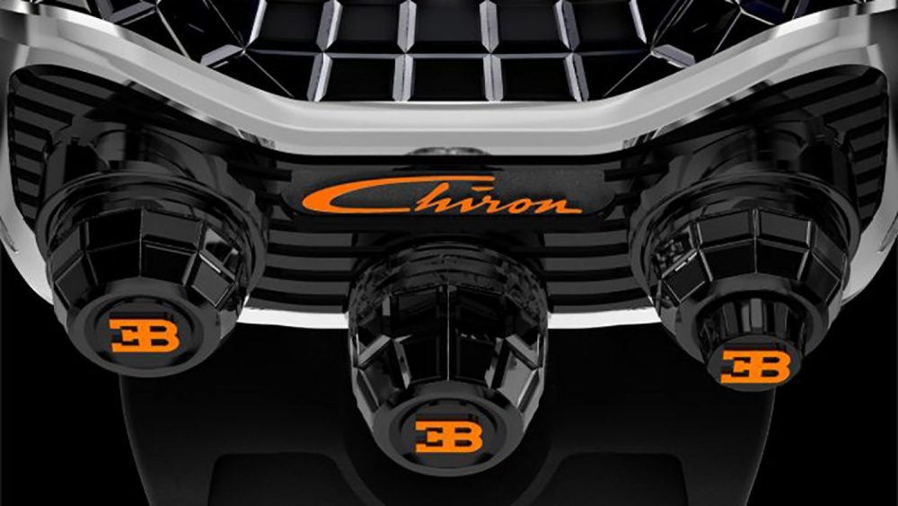 Introducing the Bugatti Chiron Tourbillon Baguette Black and Orange Sapphires