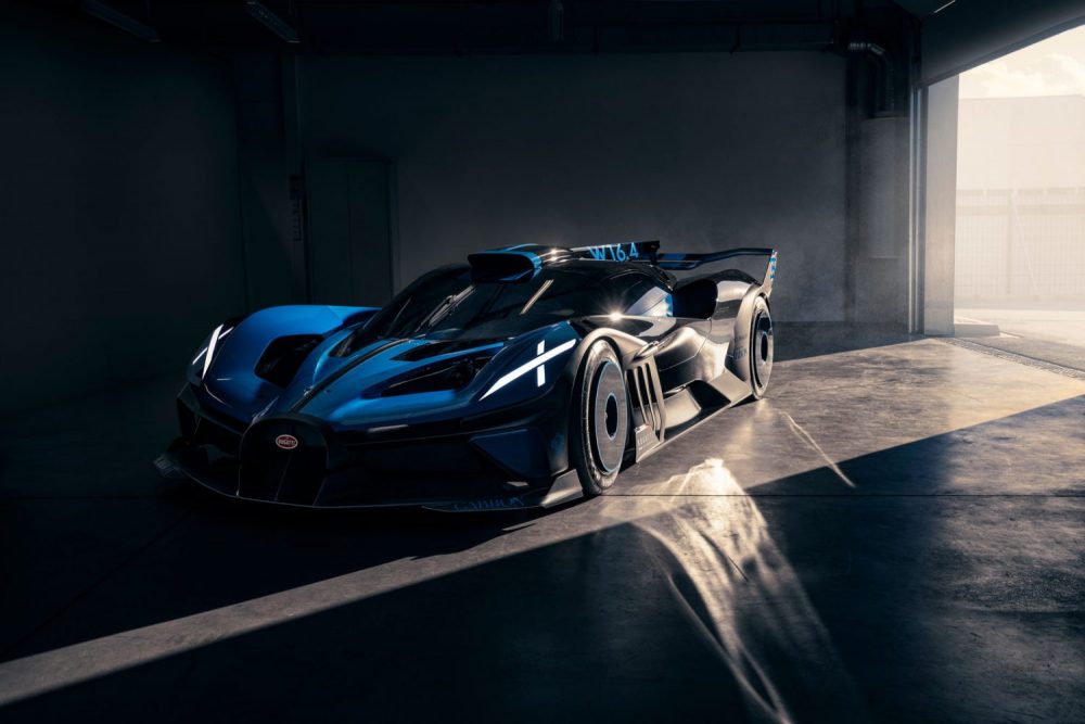 The Bugatti Bolide is a study in speed set for the track