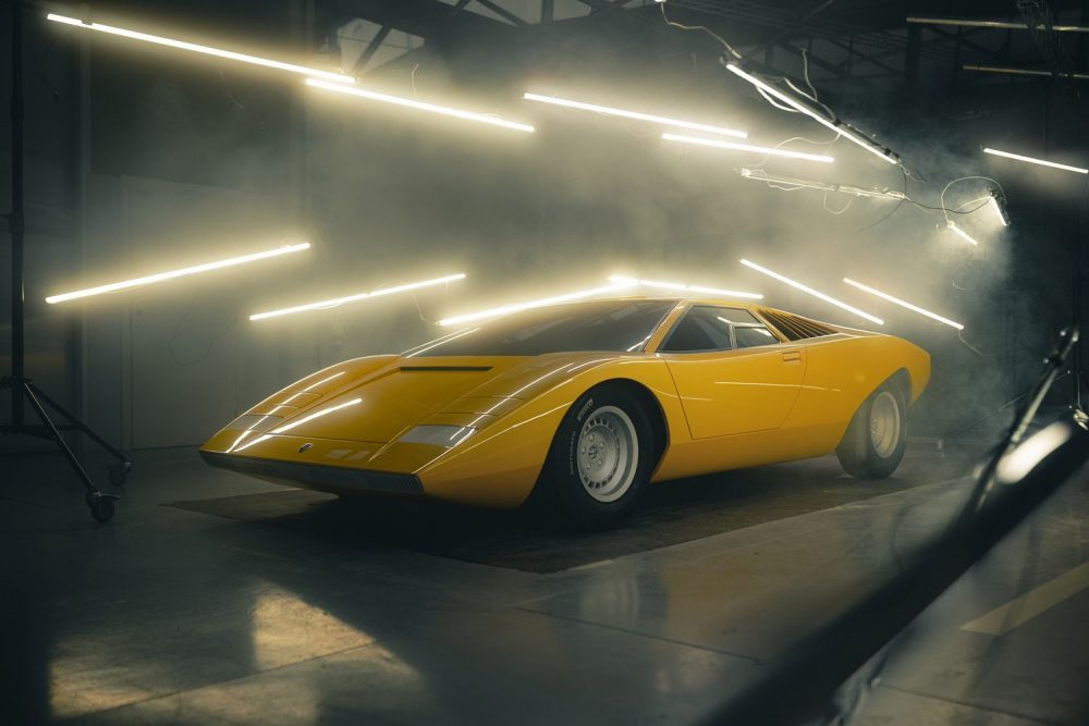 Lamborghini presents the reconstruction of the first Countach, the 1971 LP 500
