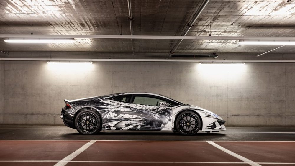 The Lamborghini Huracán EVO interpreted by the artist Paolo Troilo