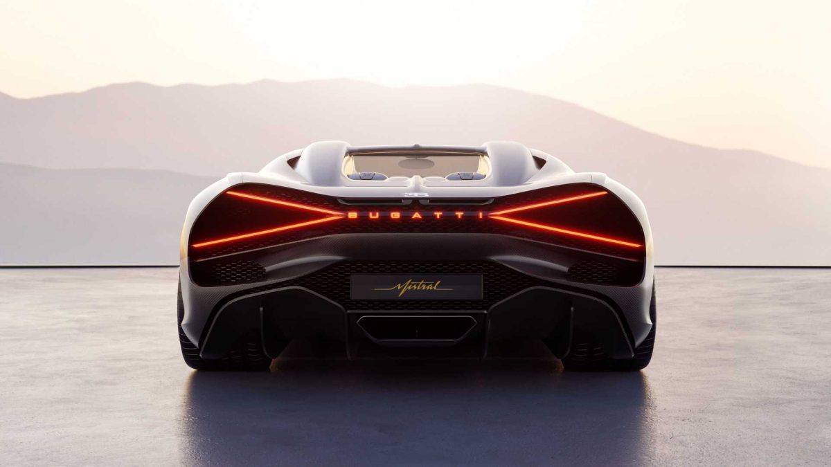 The 2023 Bugatti W16 Mistral is the ultimate roadster