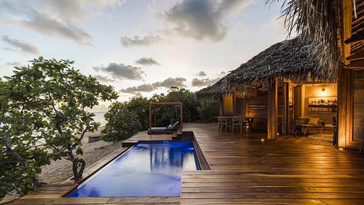 Celebrate a luxurious African experience at the Banyan Tree Ilha Caldeira
