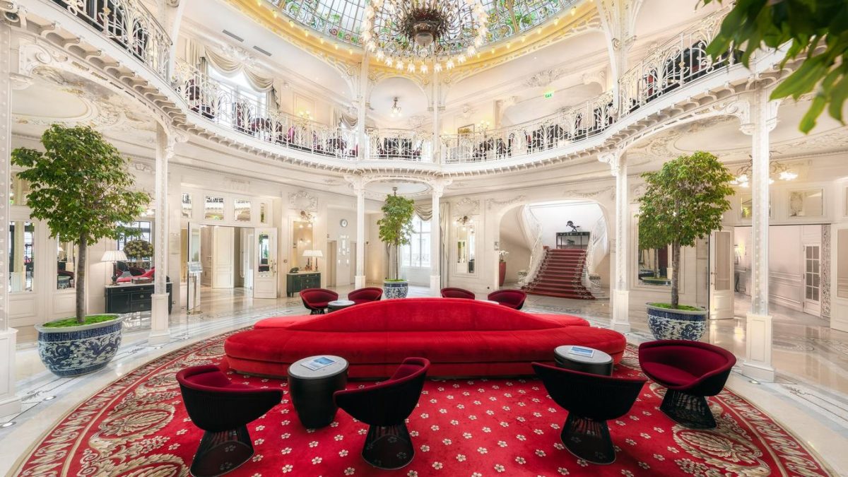 Inside the wonderfully distinctive and one of a kind Hôtel Hermitage Monte-Carlo