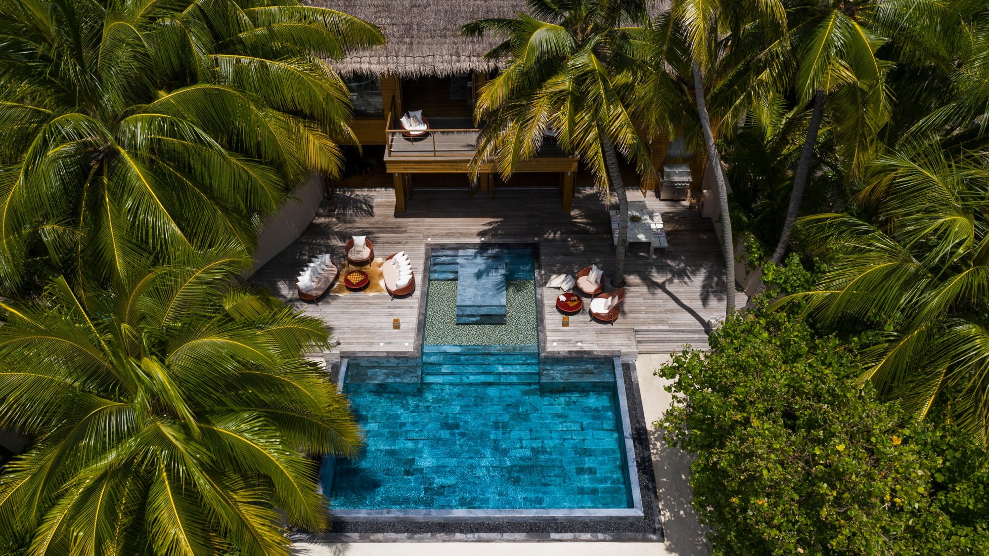 Bask in tropical splendor at the Huvafen Fushi Resort in Maldives
