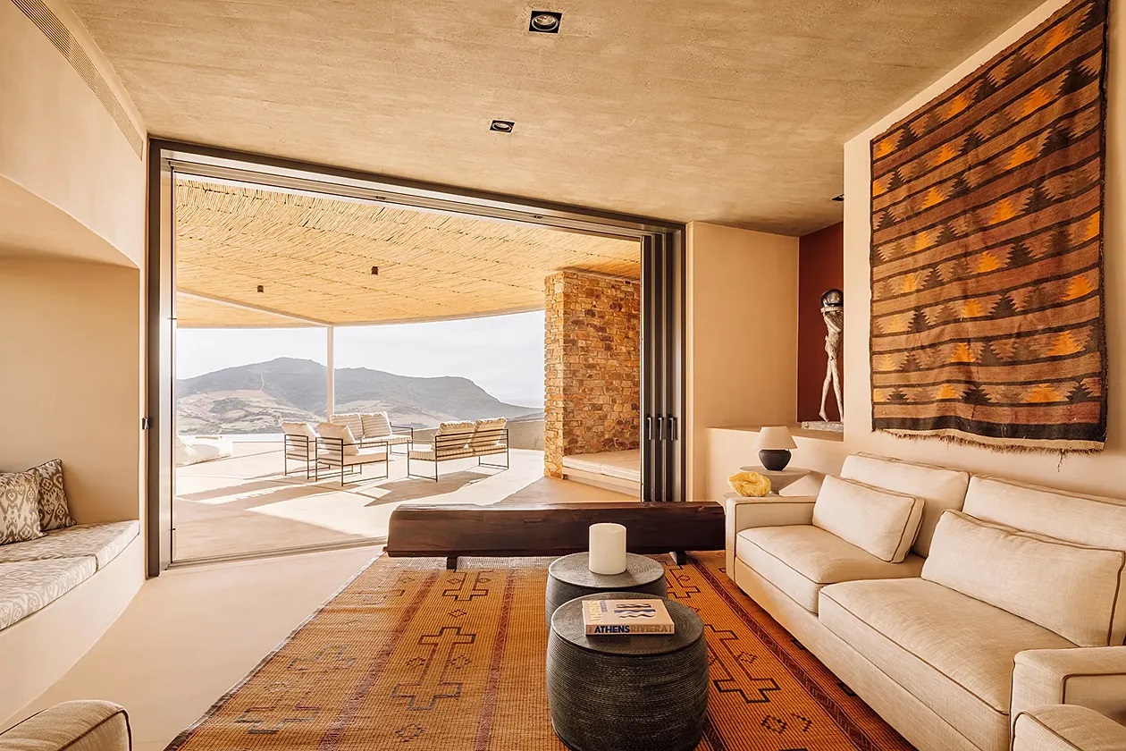 Experience architectural harmony on the Aegean at Villa Cronus