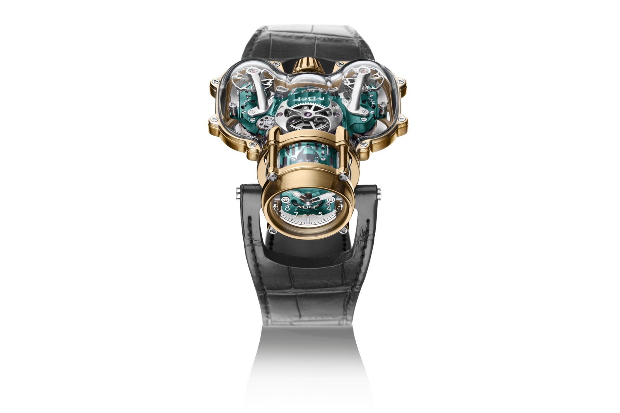 MB&F HM9-SV ‘Sapphire Vision’ White Gold Blue and Yellow Gold Green