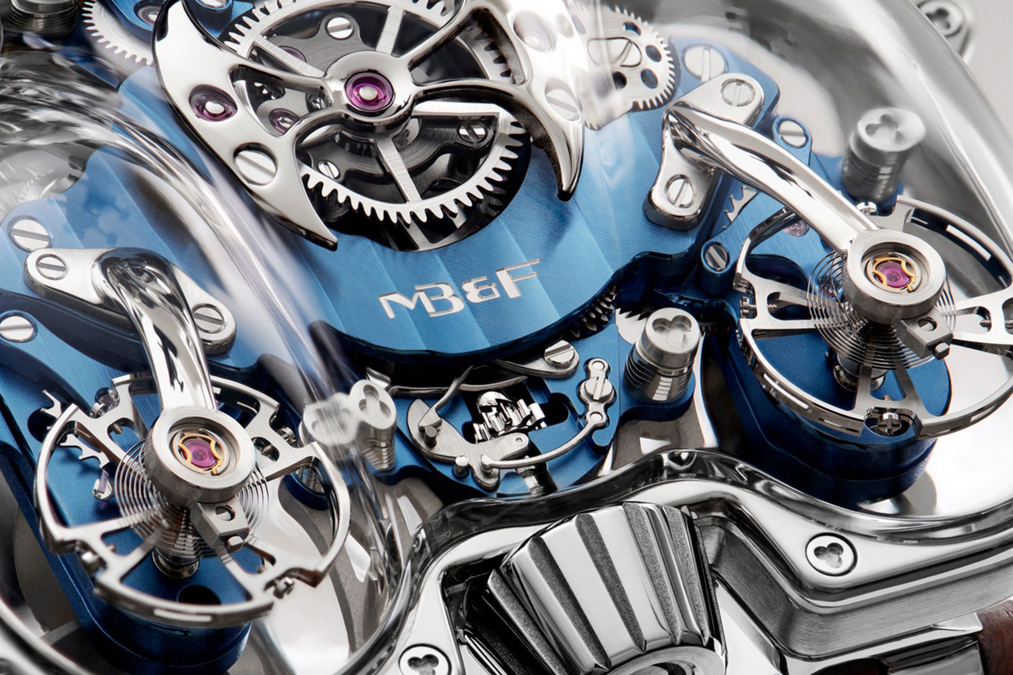 MB&F HM9-SV ‘Sapphire Vision’ White Gold Blue and Yellow Gold Green