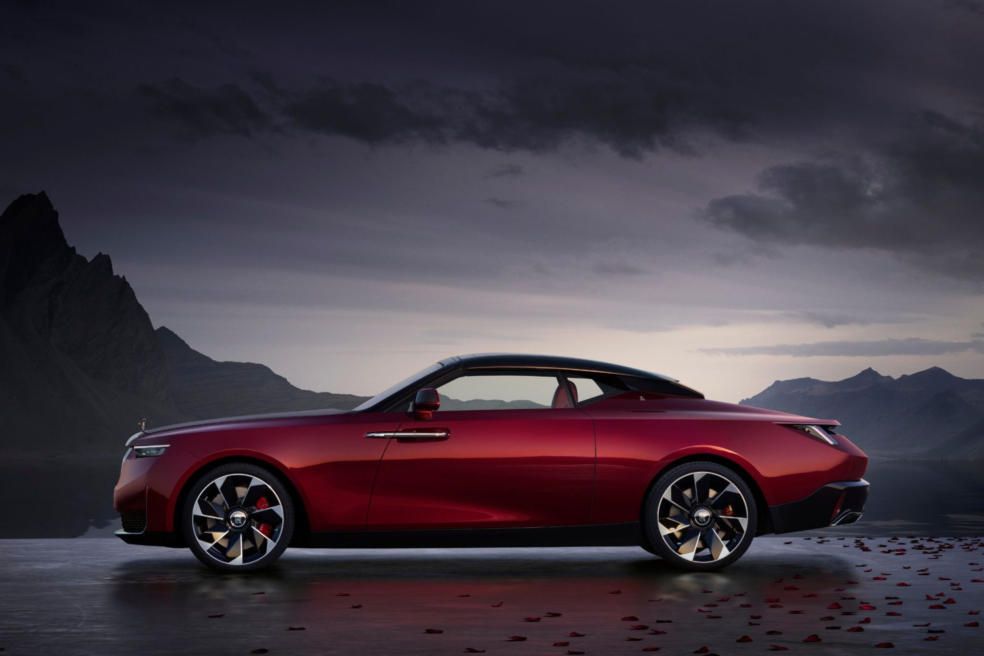 Rolls-Royce’s La Rose Noire Droptail is inspired by romance and the allure of the Black Baccara rose