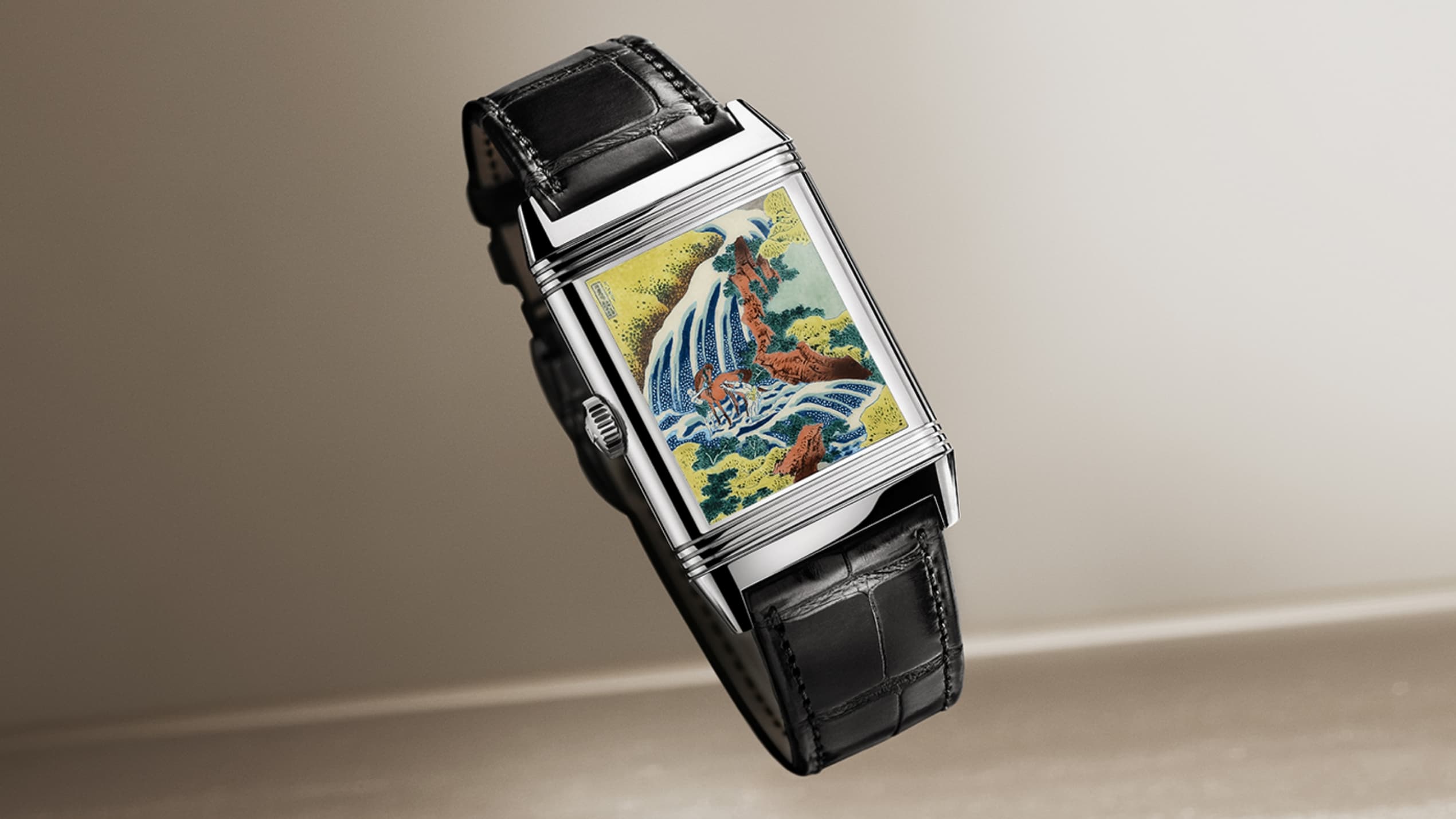Jaeger-LeCoultre Reverso Tribute Enamel Hokusai—The Waterfall Series