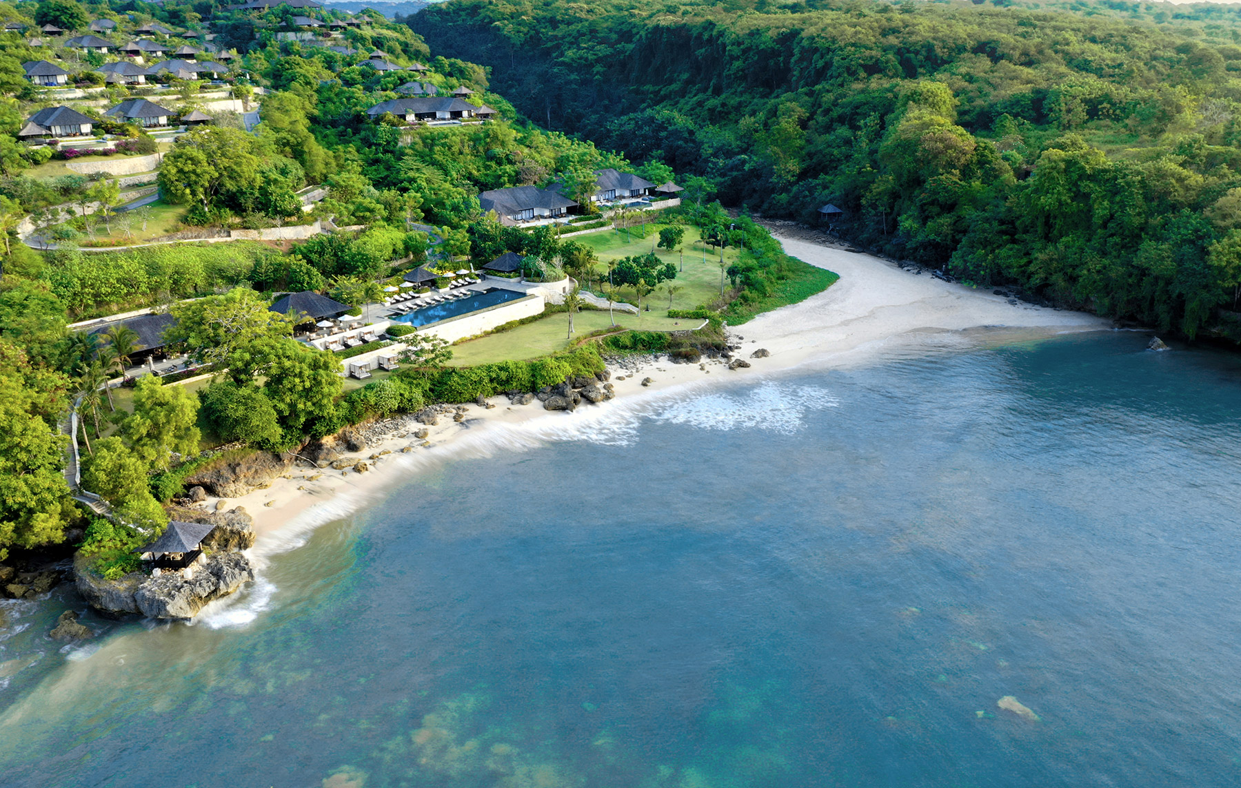 Raffles Bali is the epitome of secluded luxury in Jimbaran’s lush hills