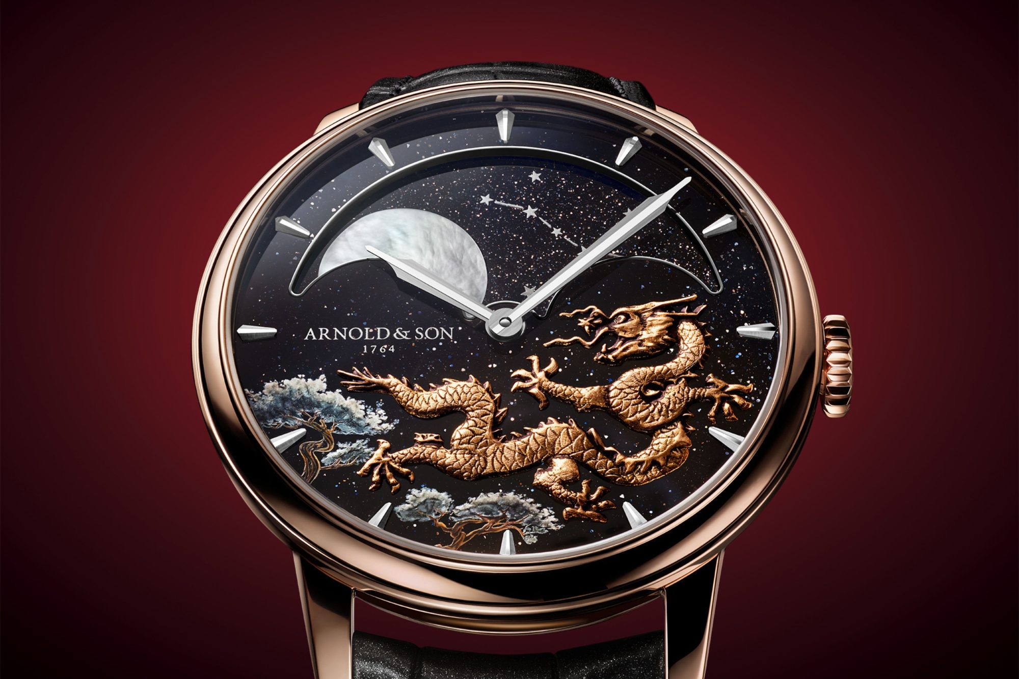 Arnold & Son Perpetual Moon 41.5 Red Gold “Year of the Dragon”