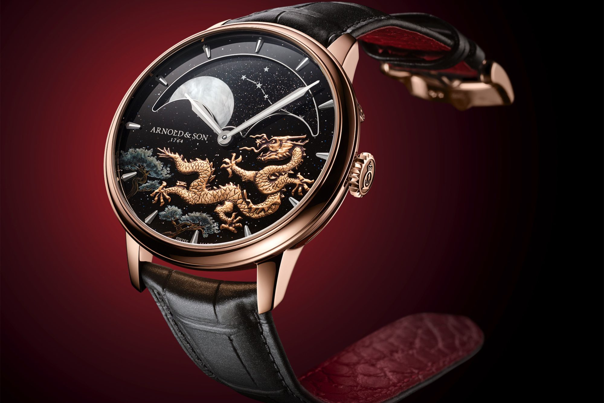 Arnold & Son Perpetual Moon 41.5 Red Gold “Year of the Dragon”