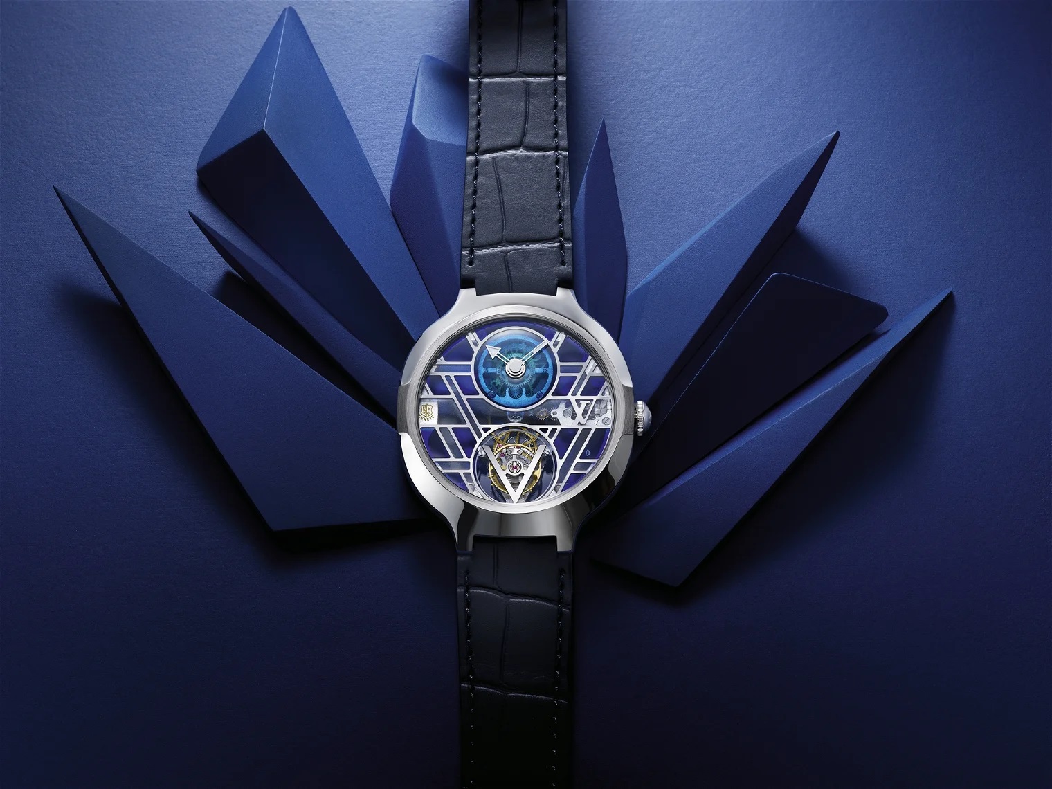 Louis Vuitton Voyager Flying Tourbillon ‘Poinçon de Genève’ Plique-à-jour