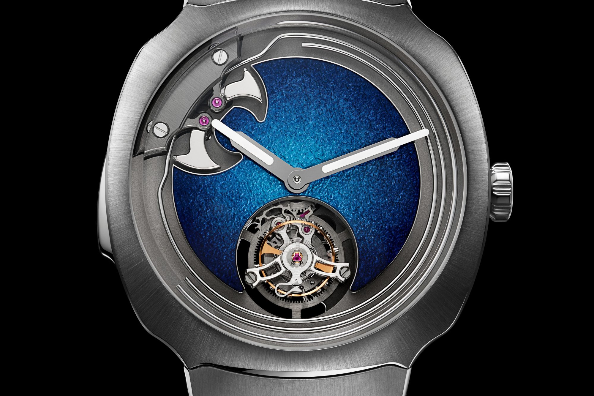 H. Moser & Cie. Streamliner Concept Minute Repeater Tourbillon Blue Enamel