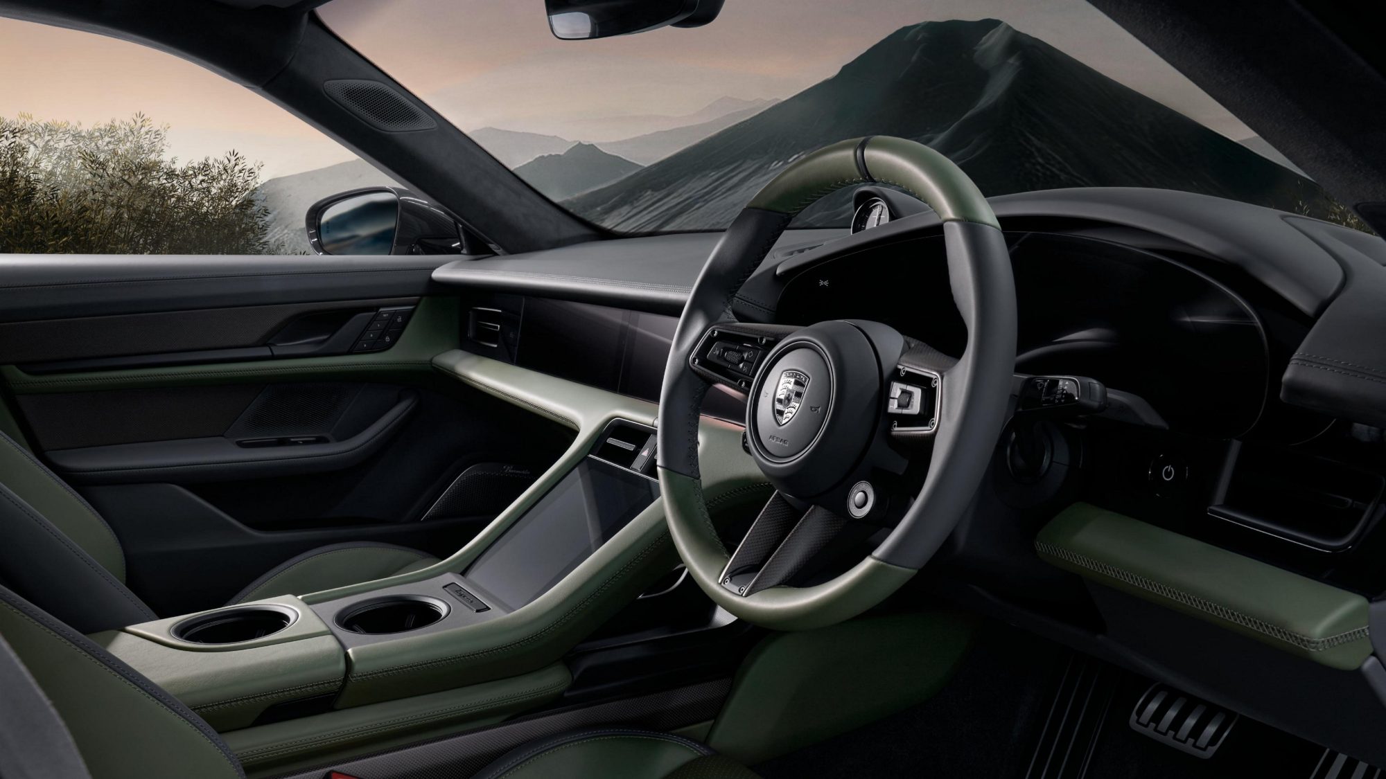 Porsche’s Taycan Turbo S Celestial Jade is inspired by a precious gemstone