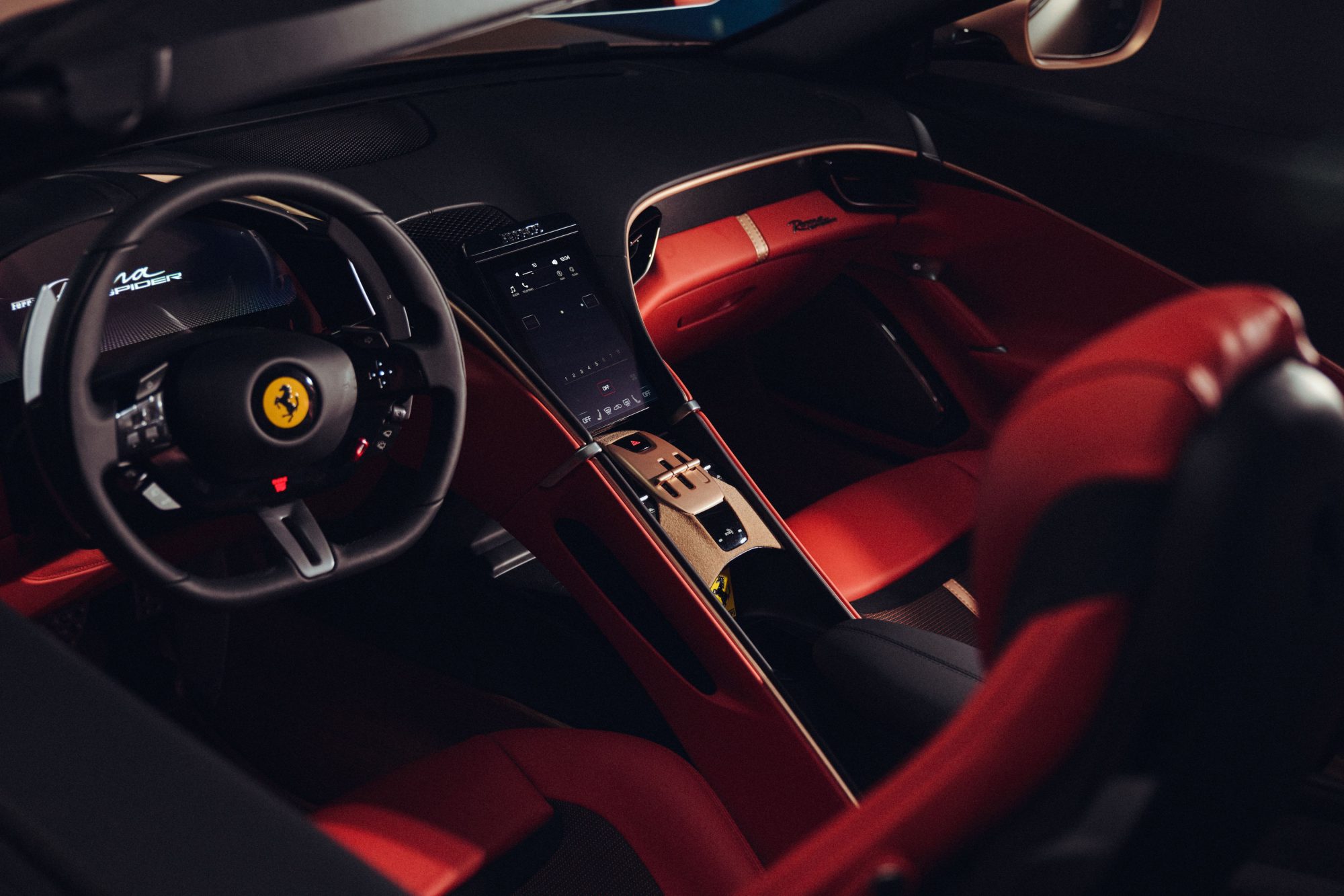 Ferrari unveils unique Roma Spider featuring recycled materials