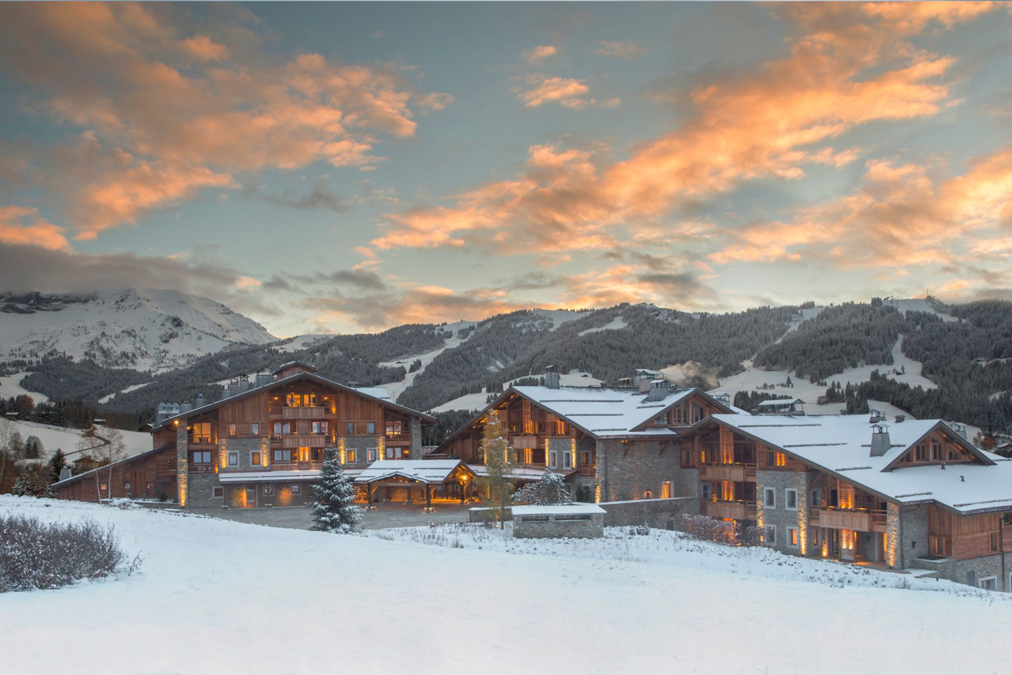 Four Seasons Megève is an alpine retreat with skiing, golf, and the largest regional spa