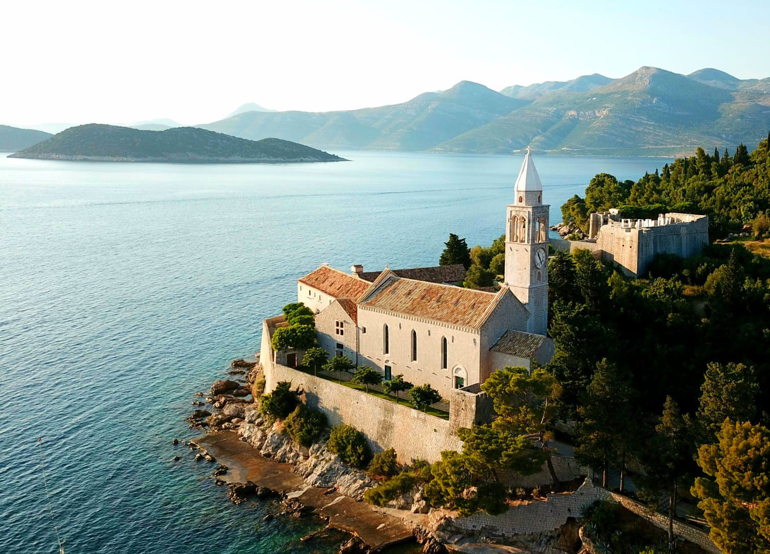 Lopud 1483: A Restored Monastery Overlooking the Timeless Beauty of the Dalmatian Coast