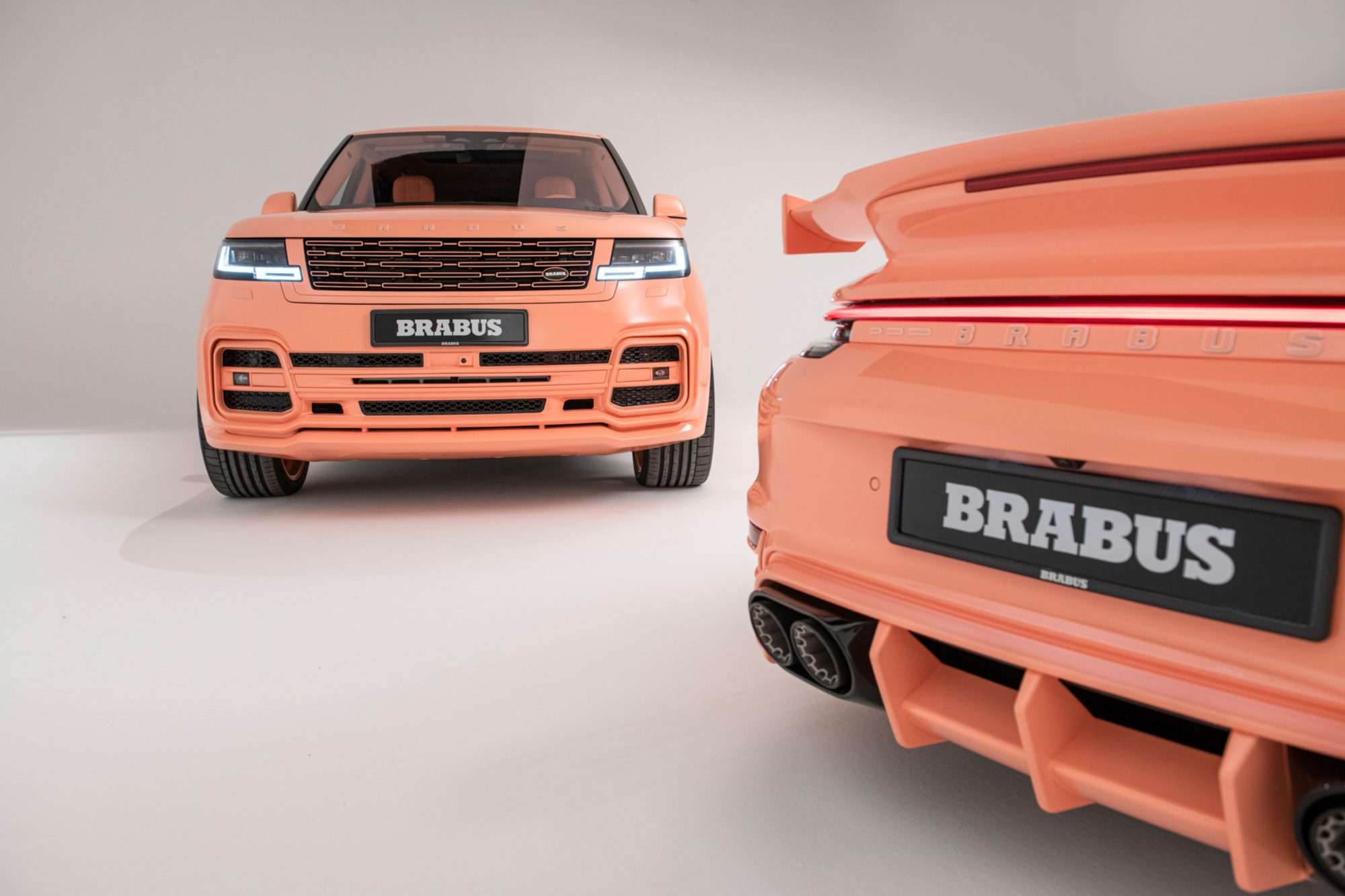 Brabus’ reveals new ‘Peetch’ Porsche 911 and Range Rover