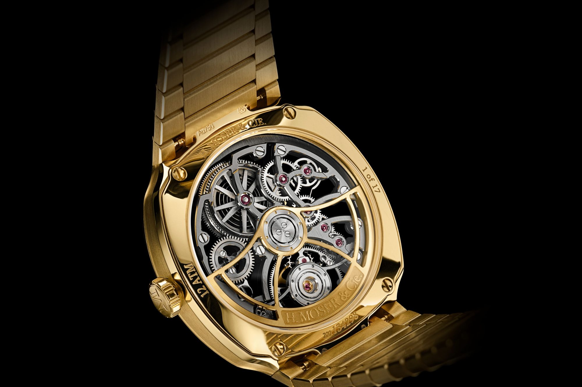 H. Moser & Cie. Streamliner Tourbillon Skeleton Yellow Gold