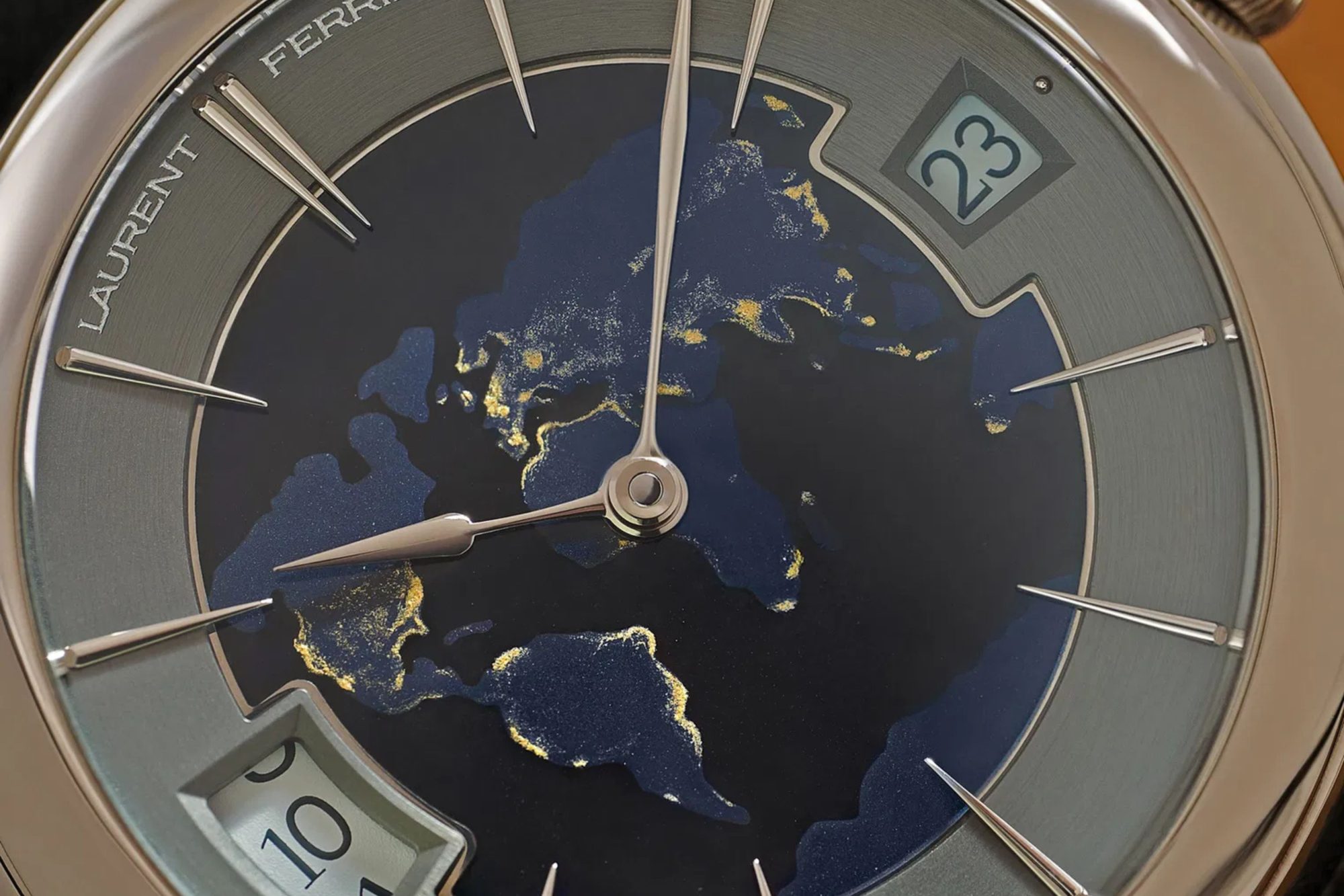 Laurent Ferrier Classic Traveller Globe Night Blue